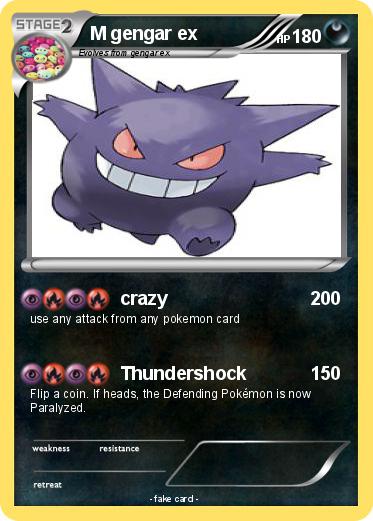 Pokemon M gengar ex