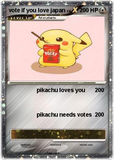 Pokemon vote if you love japan