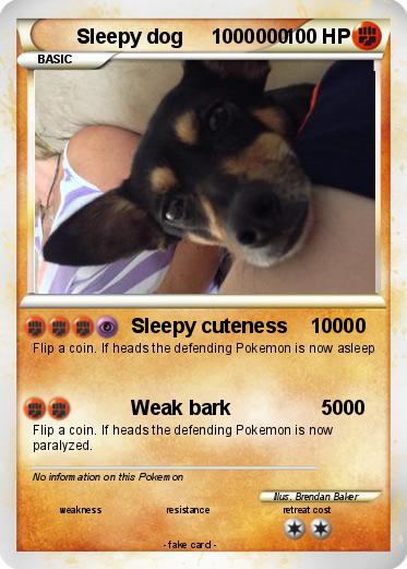 Pokemon Sleepy dog     1000000