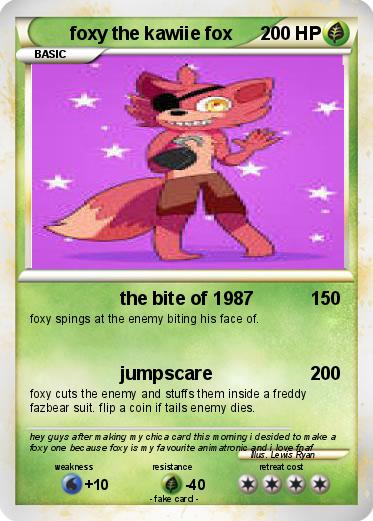 Pokemon foxy the kawiie fox