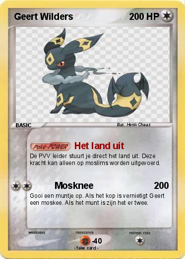 Pokemon Geert Wilders