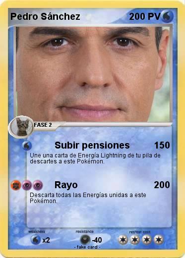 Pokemon Pedro Sánchez
