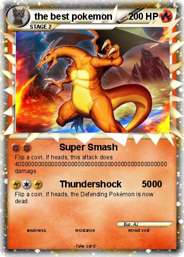 Pokémon the best pokemon 25 25 - Super Smash - My Pokemon Card
