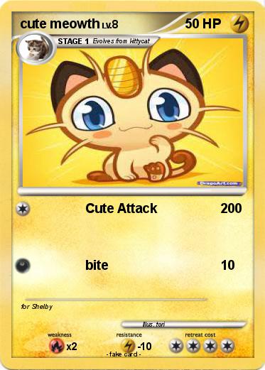 Pokemon cute meowth