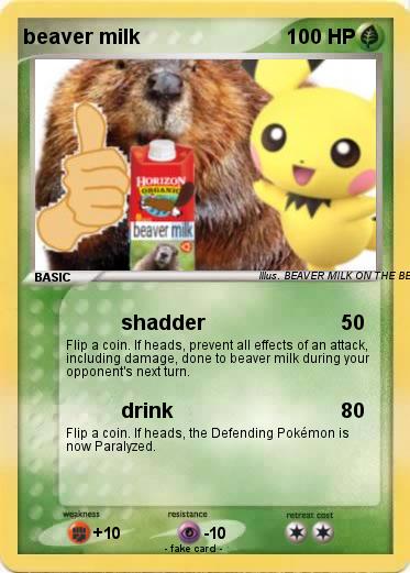 Pokemon beaver milk