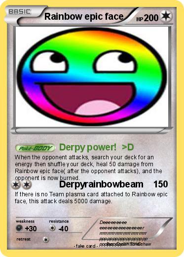 Pokemon Rainbow epic face