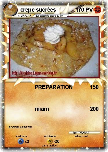 Pokemon crepe sucrèes