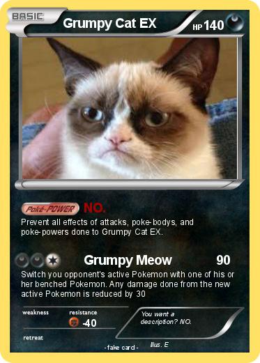 Pokemon Grumpy Cat EX