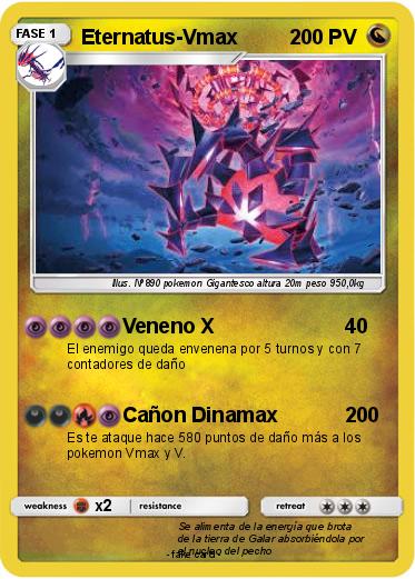 Pokemon Eternatus-Vmax