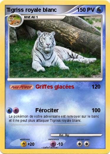 Pokemon Tigriss royale blanc