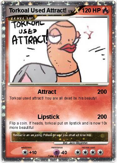 Pokemon Torkoal Used Attract!