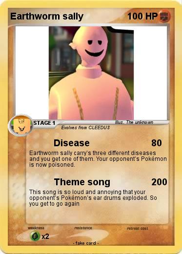 Pokemon Earthworm sally