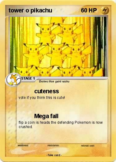 Pokemon tower o pikachu