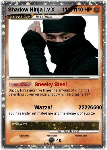 Pokemon Shadow Ninja l.v.X     11111      HP                                                                    .