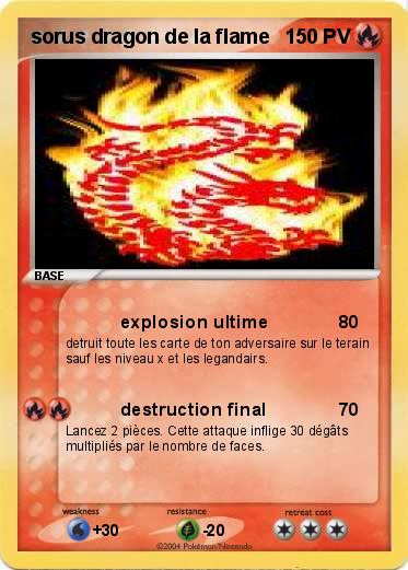 Pokemon sorus dragon de la flame