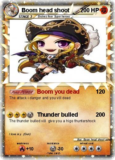 Pokemon Boom head shoot