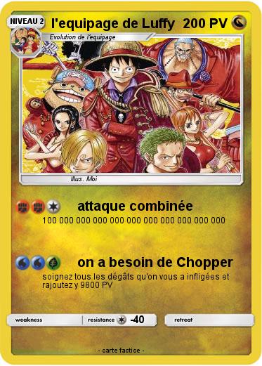 Pokemon l'equipage de Luffy