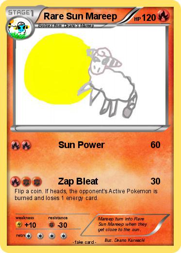 Pokemon Rare Sun Mareep