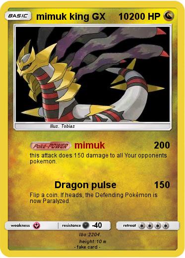 Pokemon mimuk king GX     10