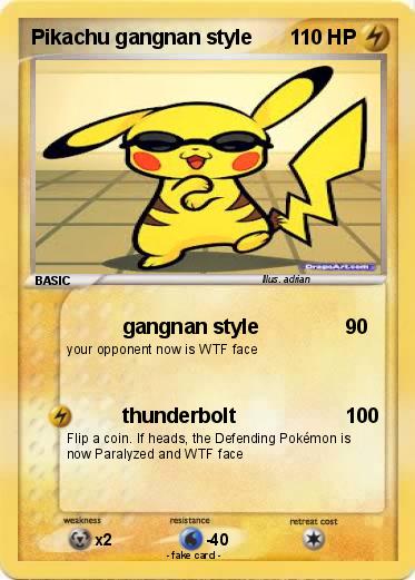 Pokemon Pikachu gangnan style