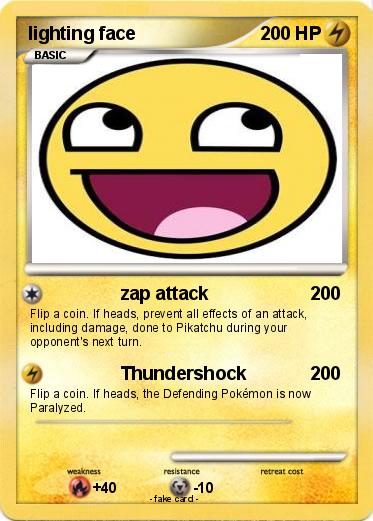Pokemon lighting face