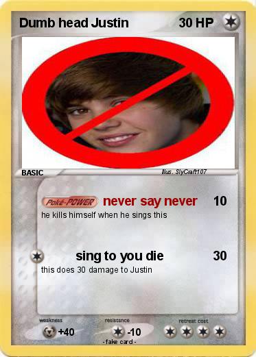 Pokemon Dumb head Justin