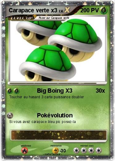Pokemon Carapace verte x3