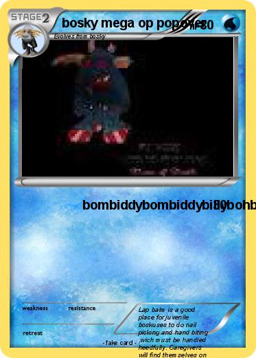 Pokemon bosky mega op popover