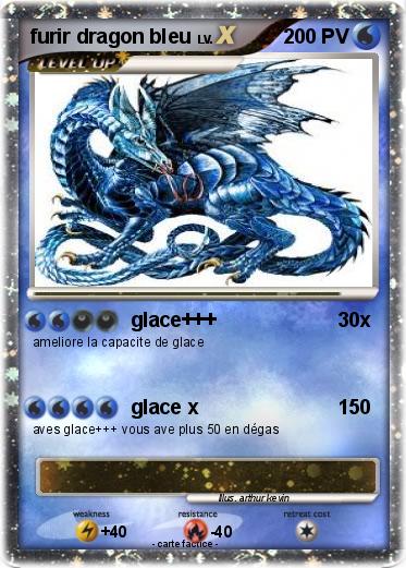 Pokemon furir dragon bleu