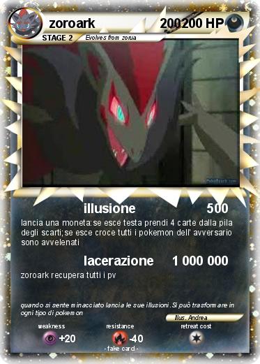 Pokemon zoroark                  200