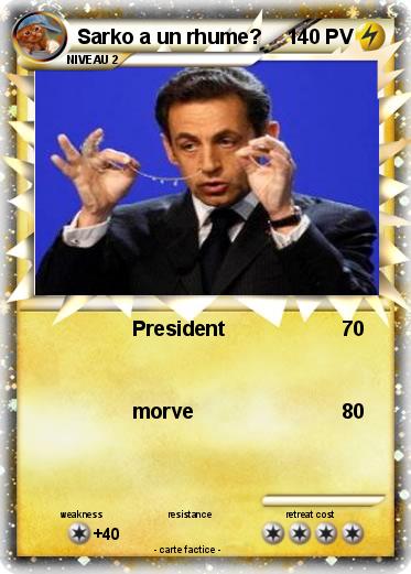 Pokemon Sarko a un rhume?