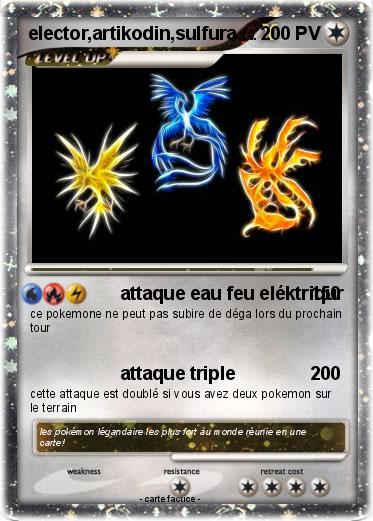 Pokemon elector,artikodin,sulfura