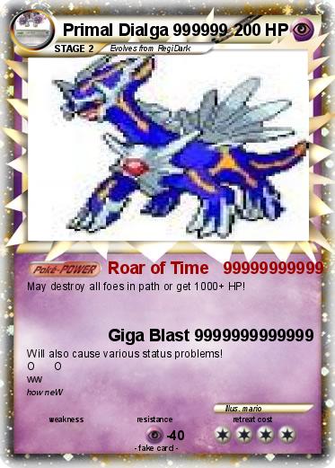 Pokemon Primal Dialga 999999