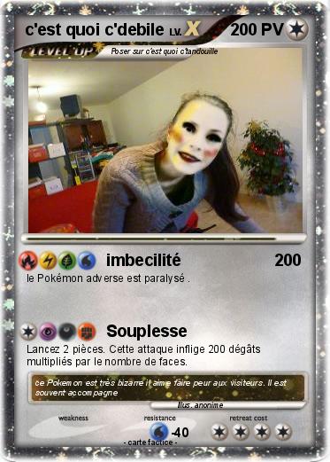 Pokemon c'est quoi c'debile