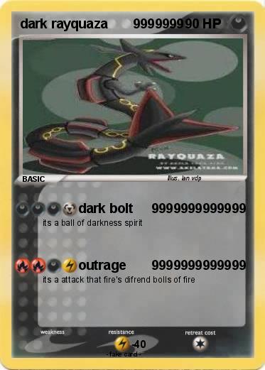 Pokemon dark rayquaza       9999999
