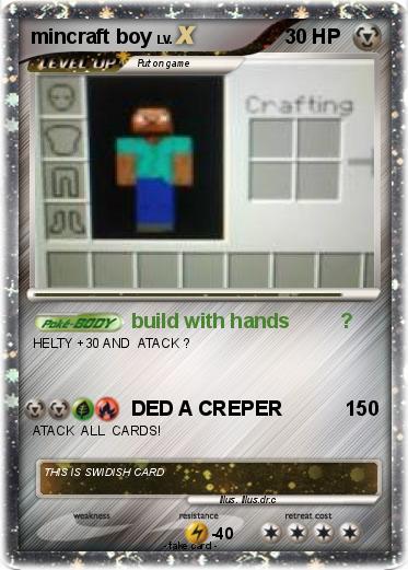 Pokemon mincraft boy