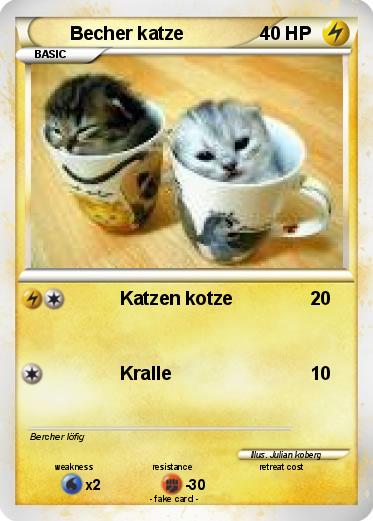 Pokemon Becher katze