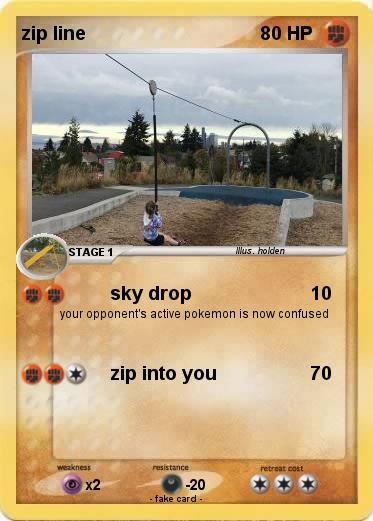 Pokemon zip line