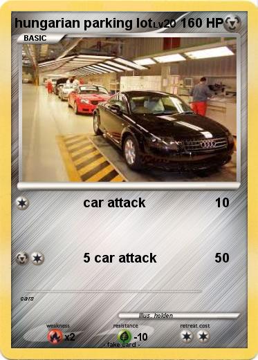 Pokemon hungarian parking lot