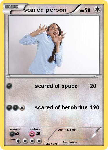 Pokemon scared person