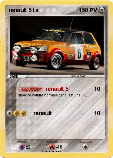 Pokemon renault 5 ts