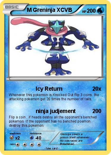 Pokemon M Greninja XCVB
