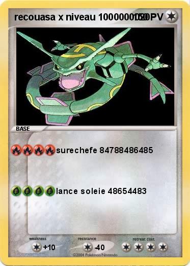 Pokemon recouasa x niveau 1000000020