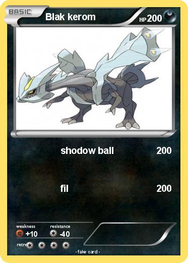 Pokemon Blak kerom