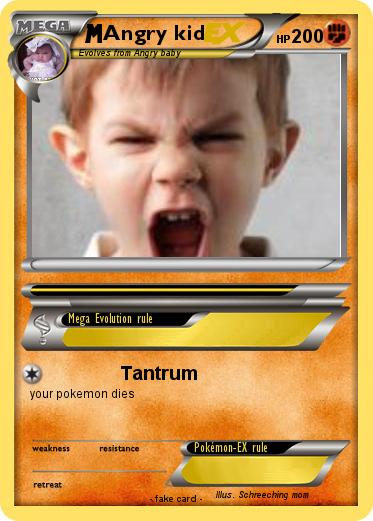 Pokemon Angry kid