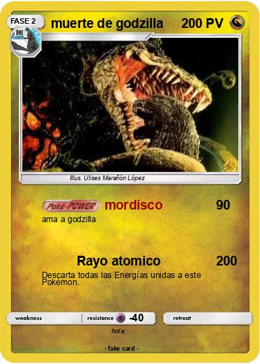 Pokemon muerte de godzilla