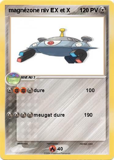 Pokemon magnézone niv EX et X