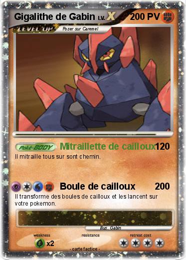 Pokemon Gigalithe de Gabin