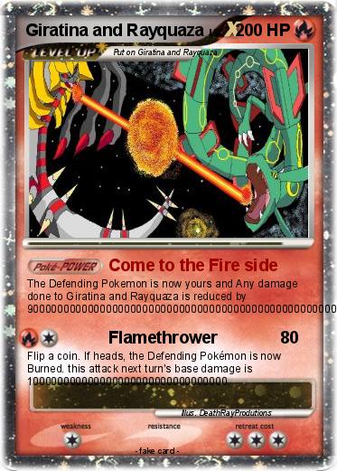 Pokemon Giratina and Rayquaza