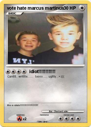 Pokemon vote hate marcus martinus